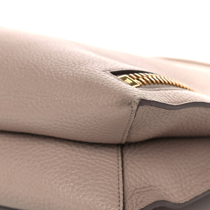 Tom Ford Pebbled Calfskin Alix Padlock Zip Hobo Bag Taupe 8 of 15