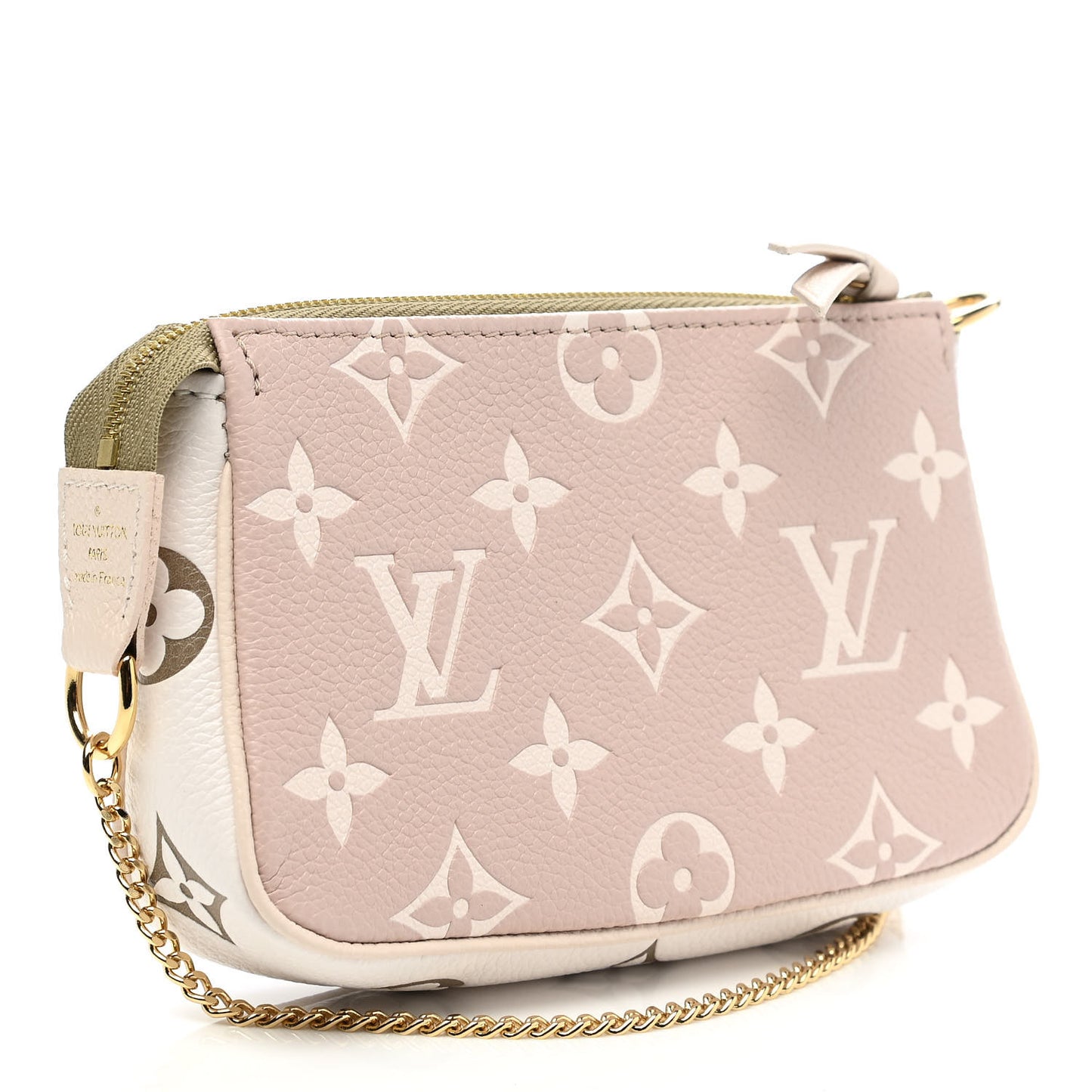 Empreinte Spring in the City Mini Pochette Accessories Kaki Beige Cream