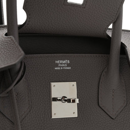 Hermes Togo Birkin 30 Etain 5 of 11