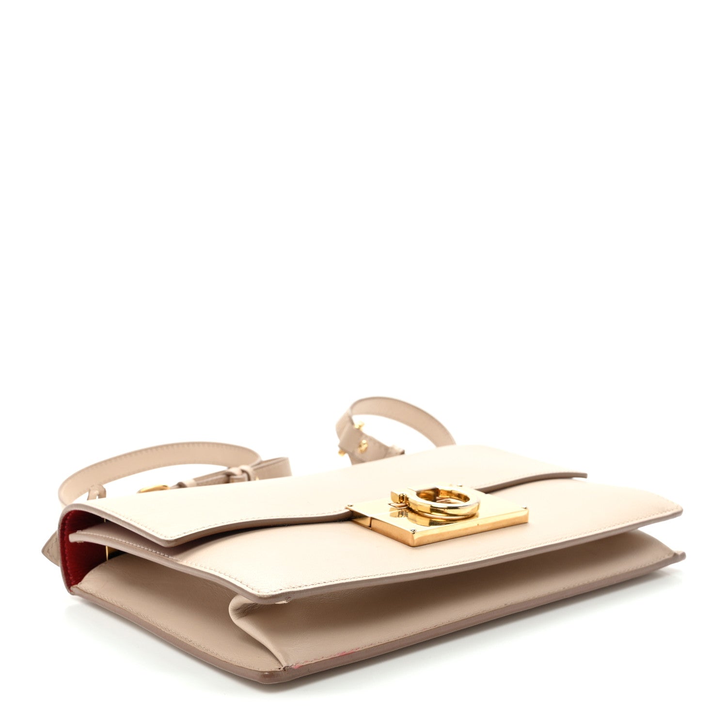 Salvatore Ferragamo Calfskin Medium Aileen Bag Beige 4 of 10