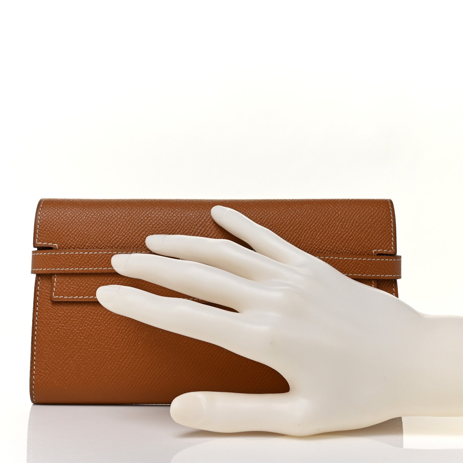 Hermes Epsom Kelly Longue Wallet Gold 2 of 9