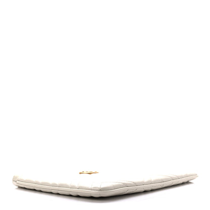 Gucci Azalea Calfskin Matelasse Heart GG Marmont Zip Pouch Mystic White 4 of 7