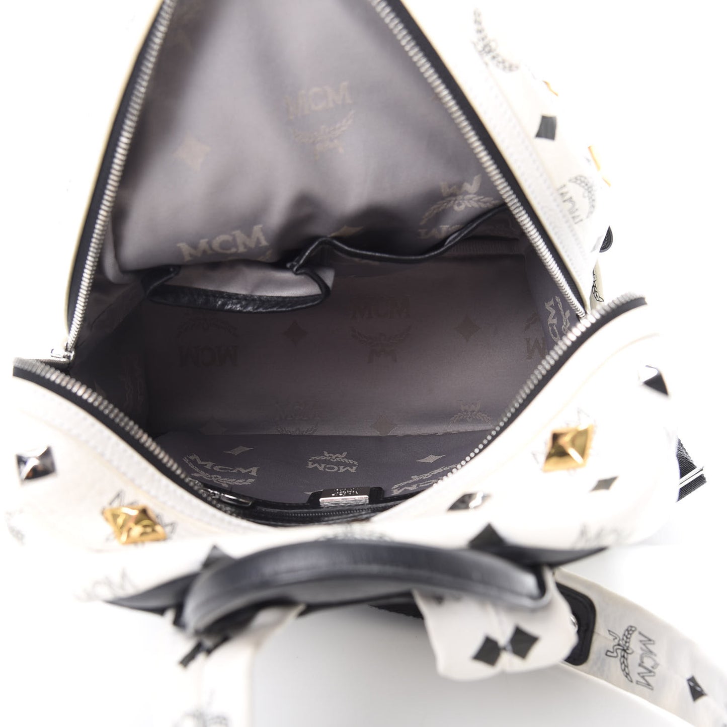 Visetos Studded Small Stark M Backpack White