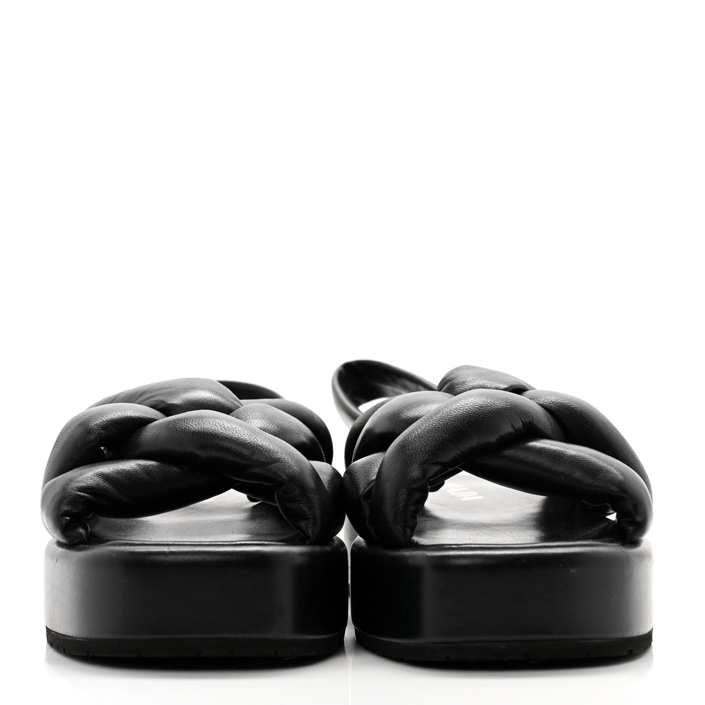 Nappa Padded Blow 20mm Slingback Sandals 38 Black