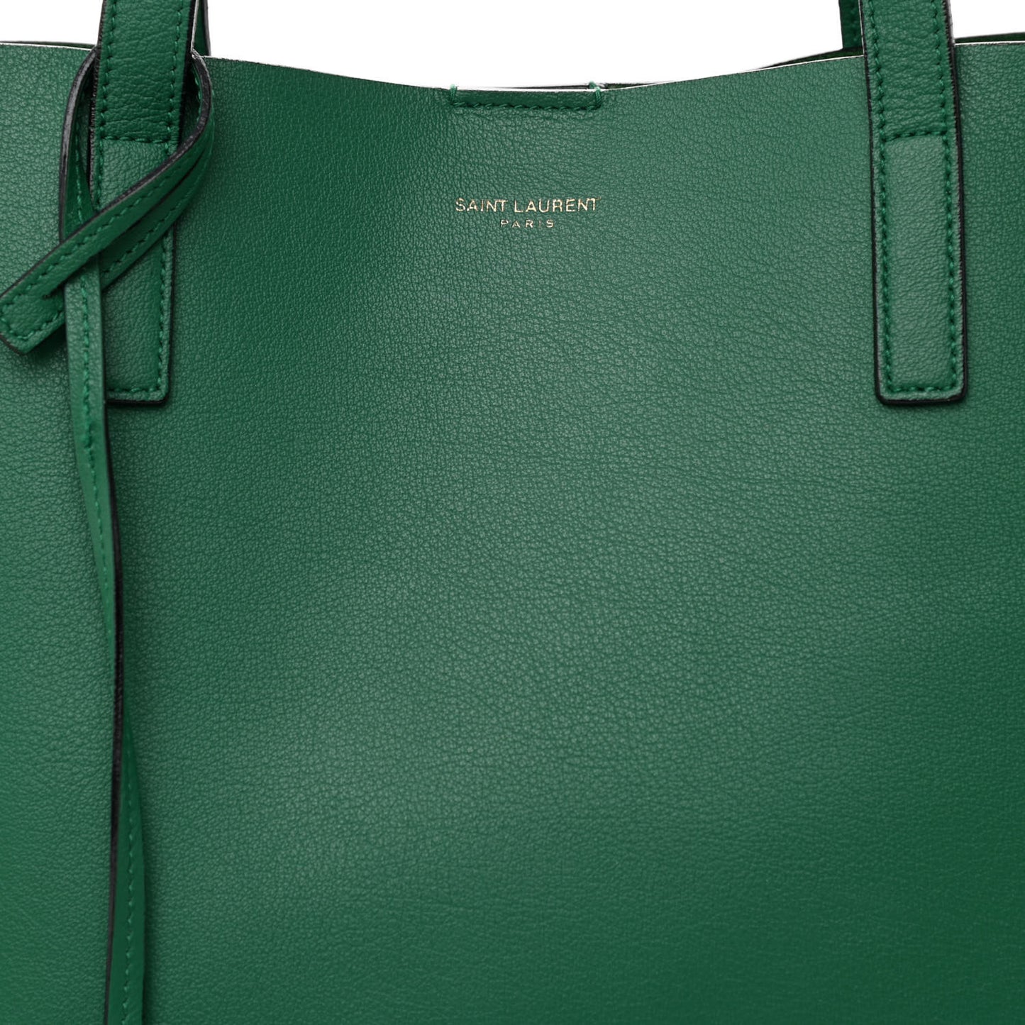 Calfskin Large Shopping Tote Emerald Green