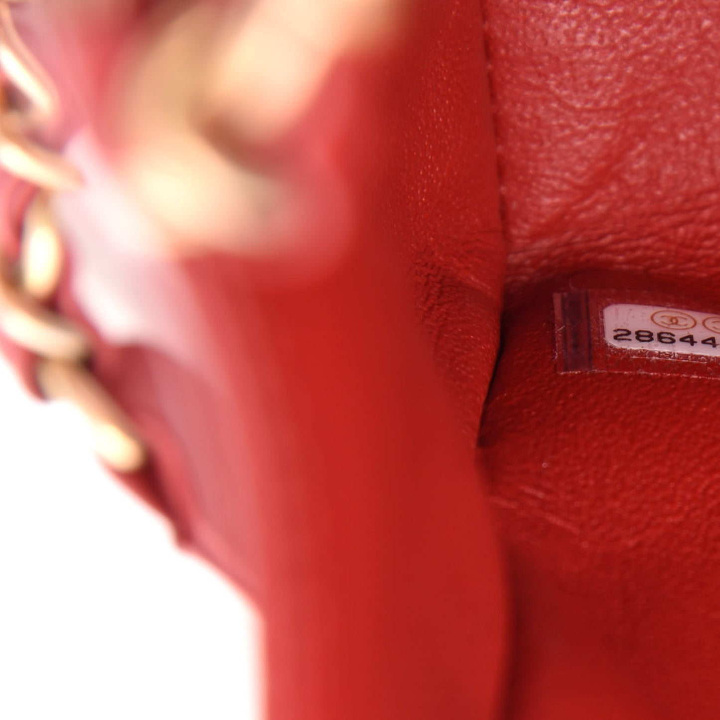 Calfskin Quilted Chevron In The City Bag Red