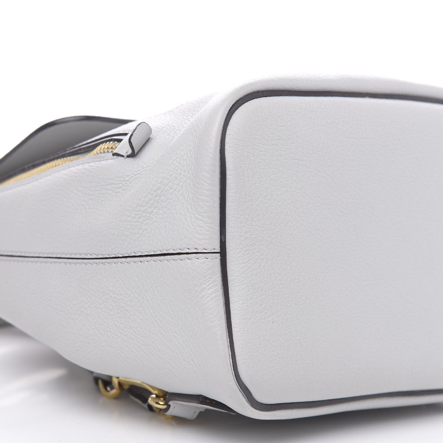 Suede Calfskin Small Faye Backpack Airy Grey