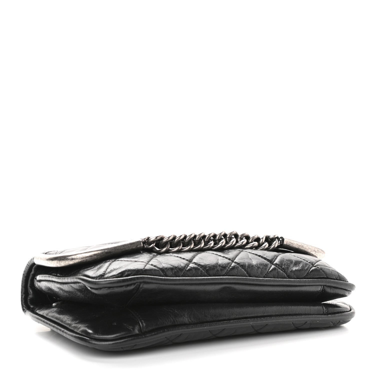 Chanel Glazed Calfskin Quilted Flap Black 4 of 11