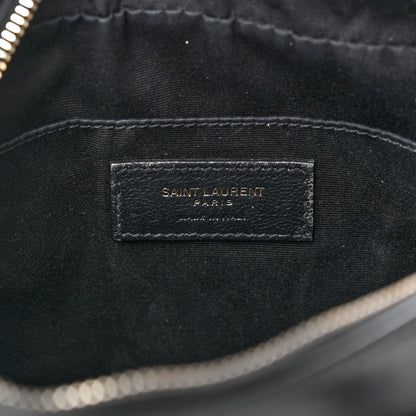 Saint Laurent Calfskin Matelasse Monogram Lou Camera Bag Black 6 of 9