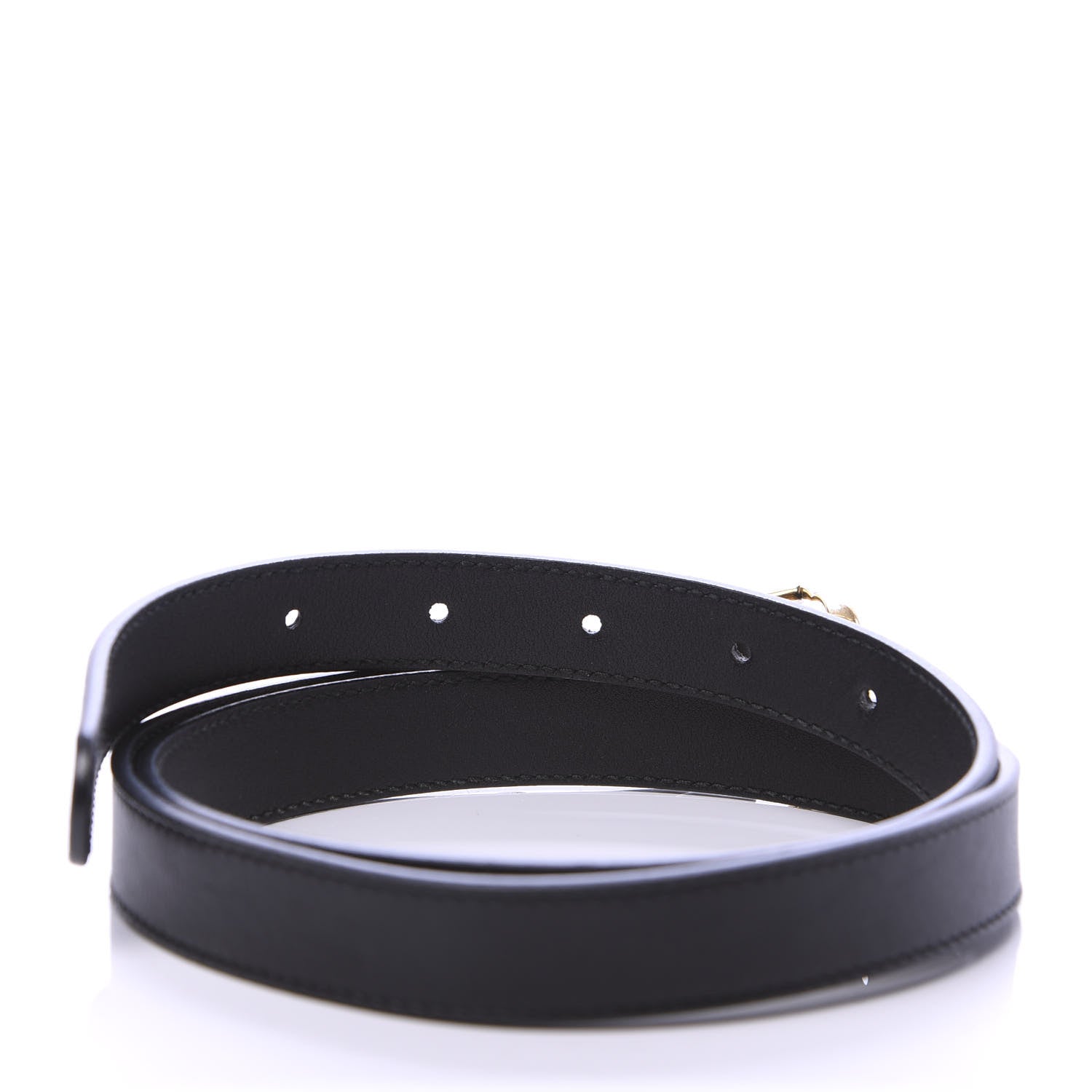 Gucci Calfskin Double G 20mm Belt 85 34 Black 4 of 9
