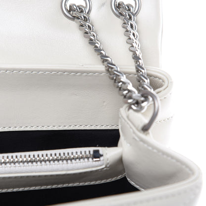 Saint Laurent Calfskin Y Quilted Monogram Small Loulou Chain Satchel Ivory 11 of 11