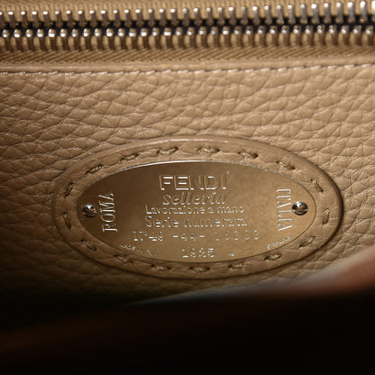 Fendi Cuoio Romano Selleria Bi-Color Medium Peekaboo Iconic Satchel Mou Deserto 8 of 8