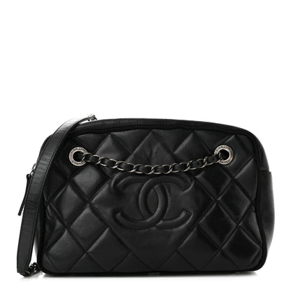Chanel Calfskin Quilted Small Ballerine Camera Case Black 1 of 10
