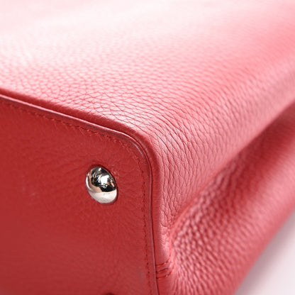 Louis Vuitton Taurillon Capucines PM Rubis 11 of 21