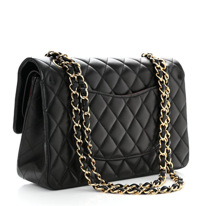 Chanel Lambskin Quilted Medium Double Flap Black 2 of 11