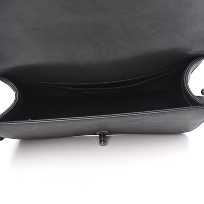 Chanel Iridescent Calfskin Embellished Double Stitch Medium Boy Flap Black 5 of 11