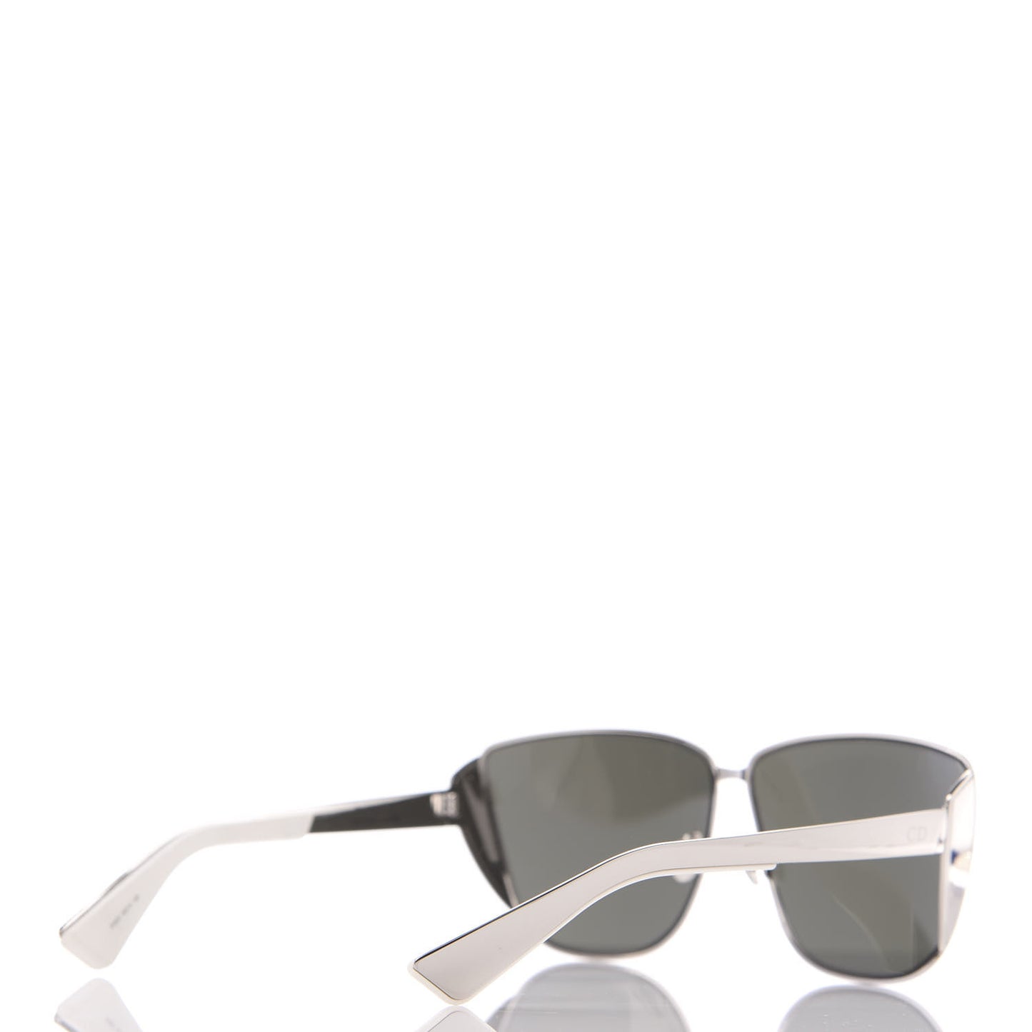 Metal Mirrored Futurist Sunglasses Silver