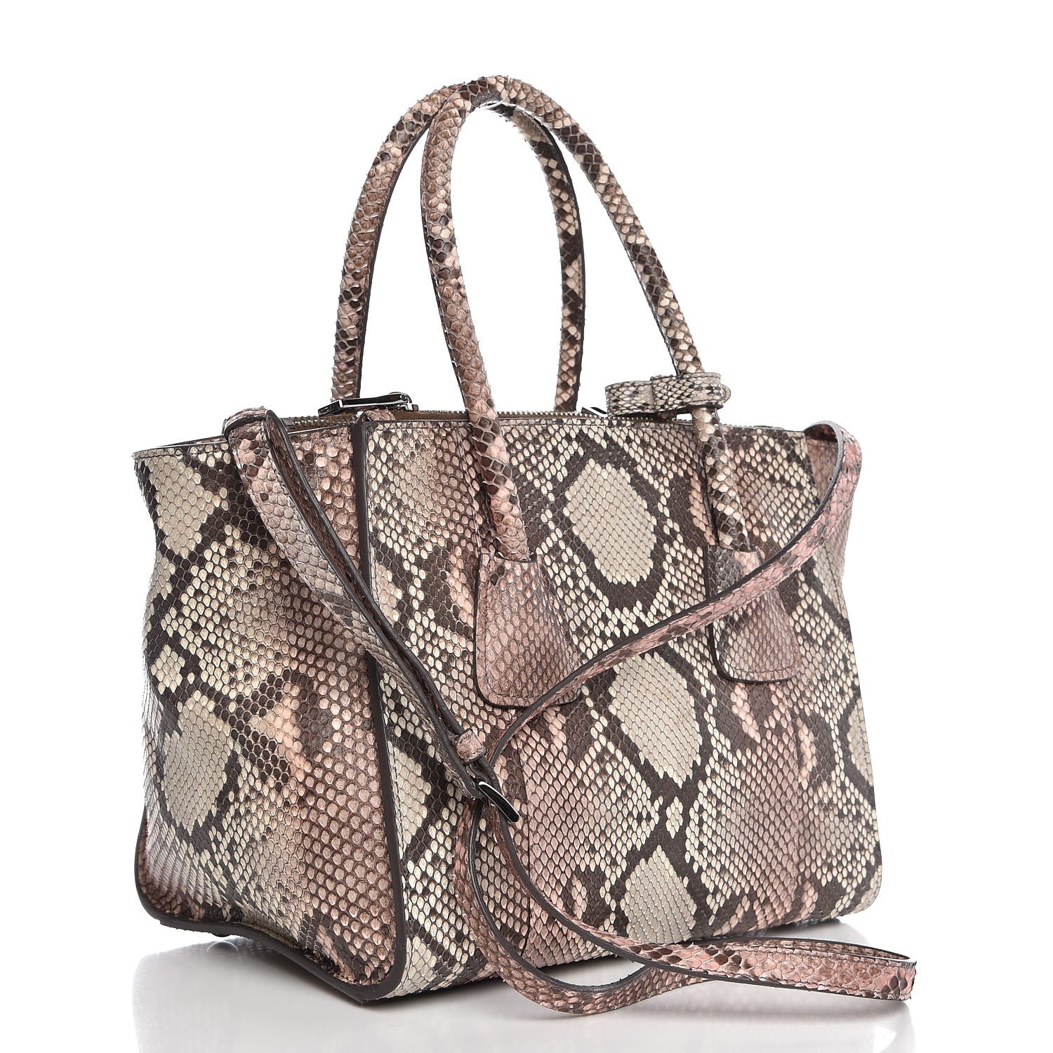 Prada Python Twin Pocket Tote 3 of 8