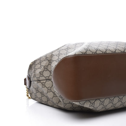 Gucci GG Supreme Monogram Large Linea A Hobo Light Brown 5 of 10