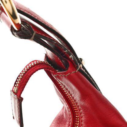 Gucci Calfskin Medium Horsebit Chain Hobo Red 15 of 15