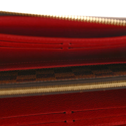 Louis Vuitton Damier Ebene Clemence Wallet Cherry 5 of 11