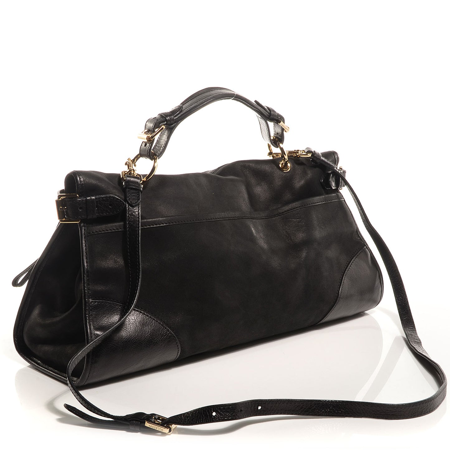 Smooth Leather Taylor Satchel Black