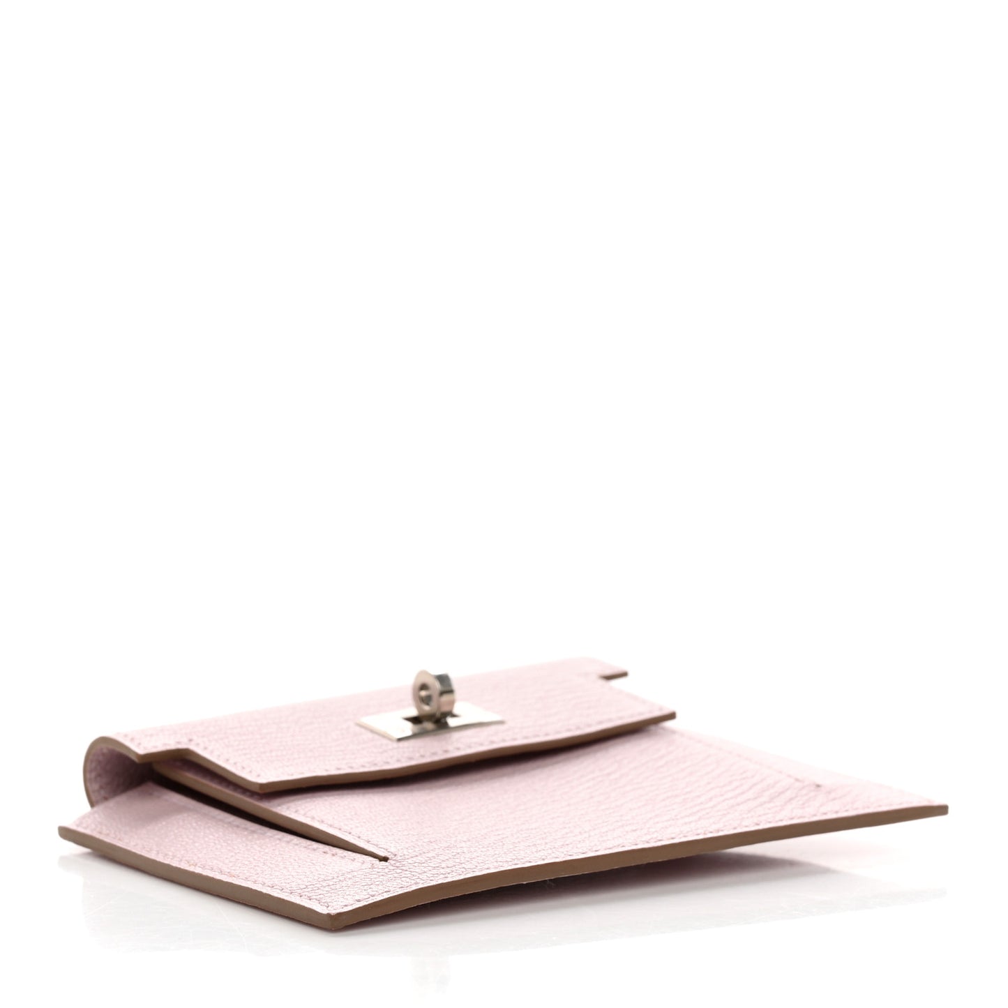 Chevre Mysore Kelly Pocket Compact Wallet Mauve Pale