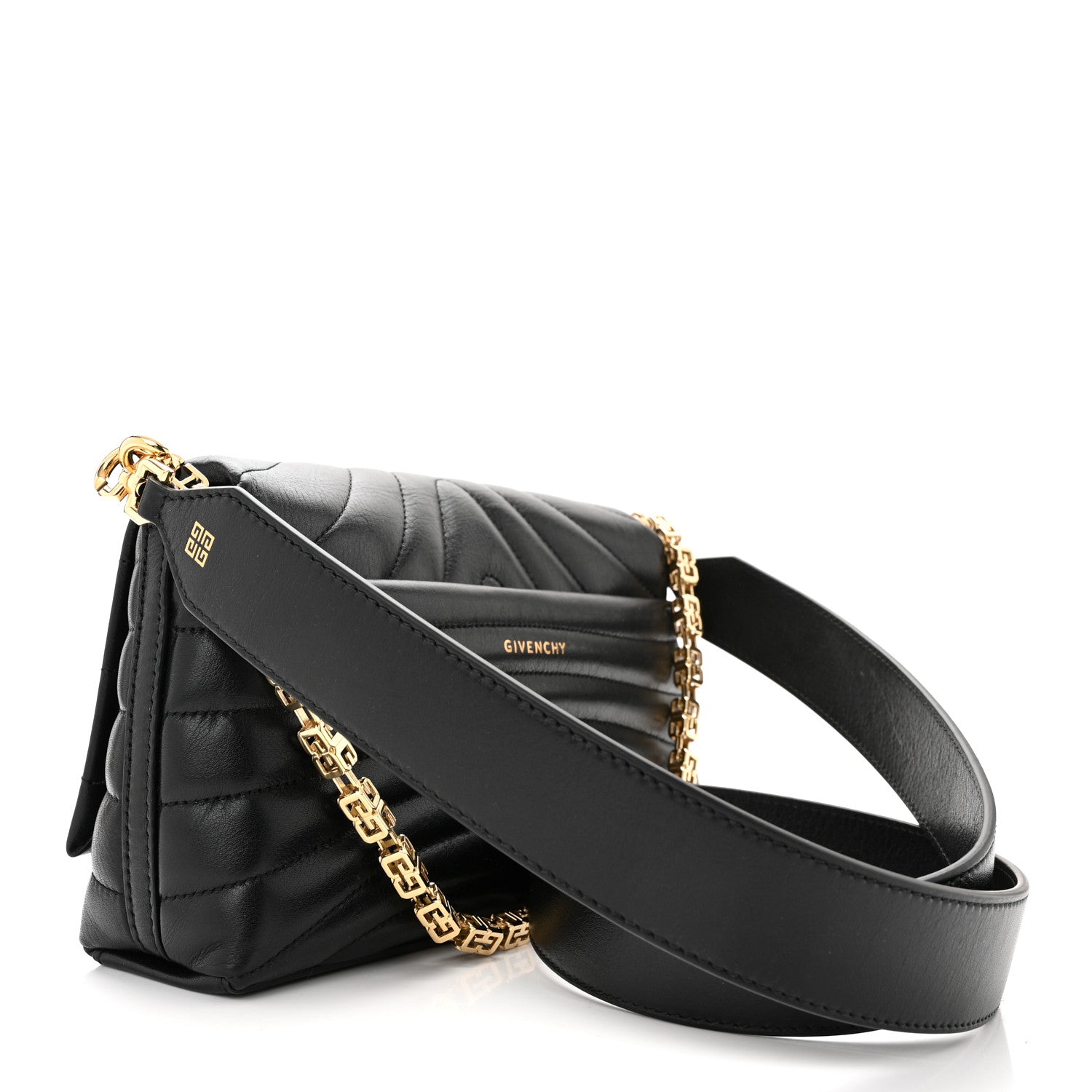 Givenchy Calfskin Quilted Small 4G Shoulder Bag Black 3 of 9