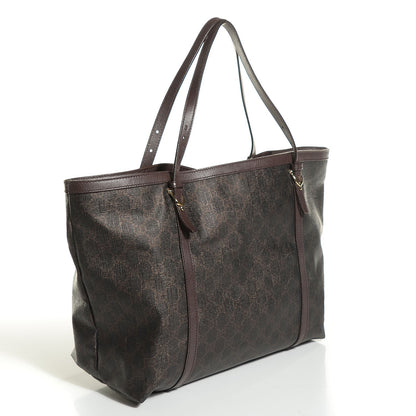 Gucci GG Supreme Monogram Medium Nice Tote Dark Brown 5 of 18