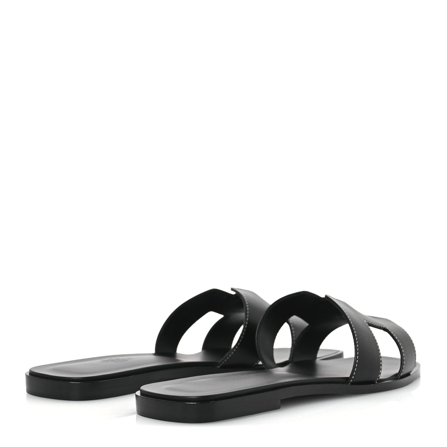 Box Calfskin Oran Sandals 41 Black