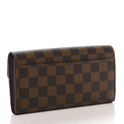 Louis Vuitton Damier Ebene Sarah Wallet NM 3 of 9