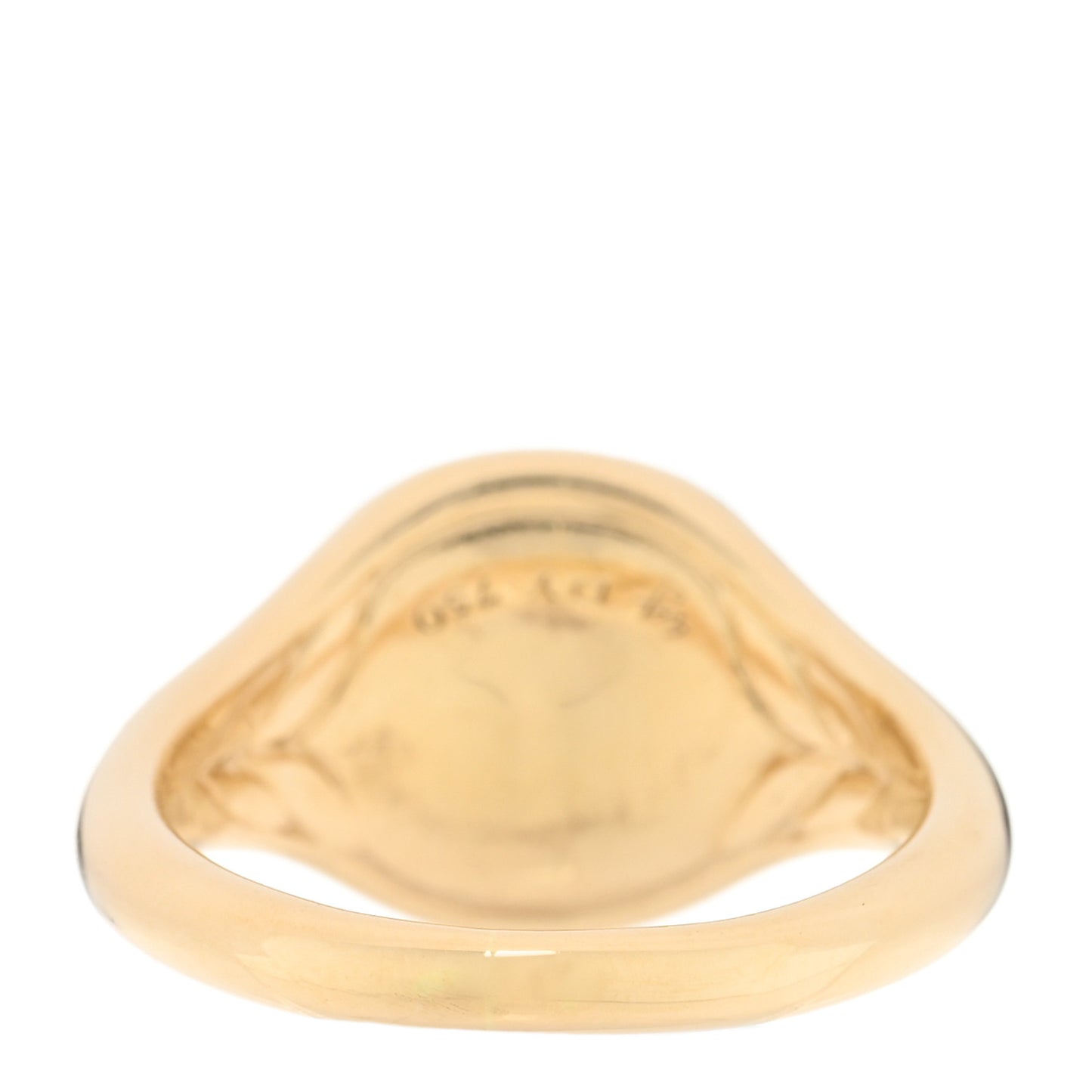 18K Yellow Gold Diamond Blue Sapphire Cable Collectibles Evil Eye Pinky Ring 41 2.25