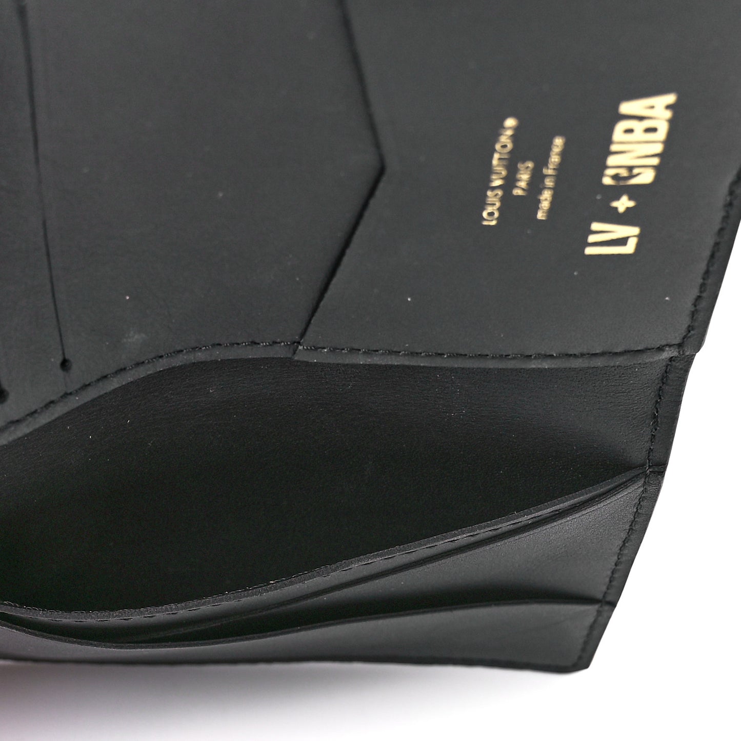 X NBA Grained Calfskin Monogram Pocket Organizer Black