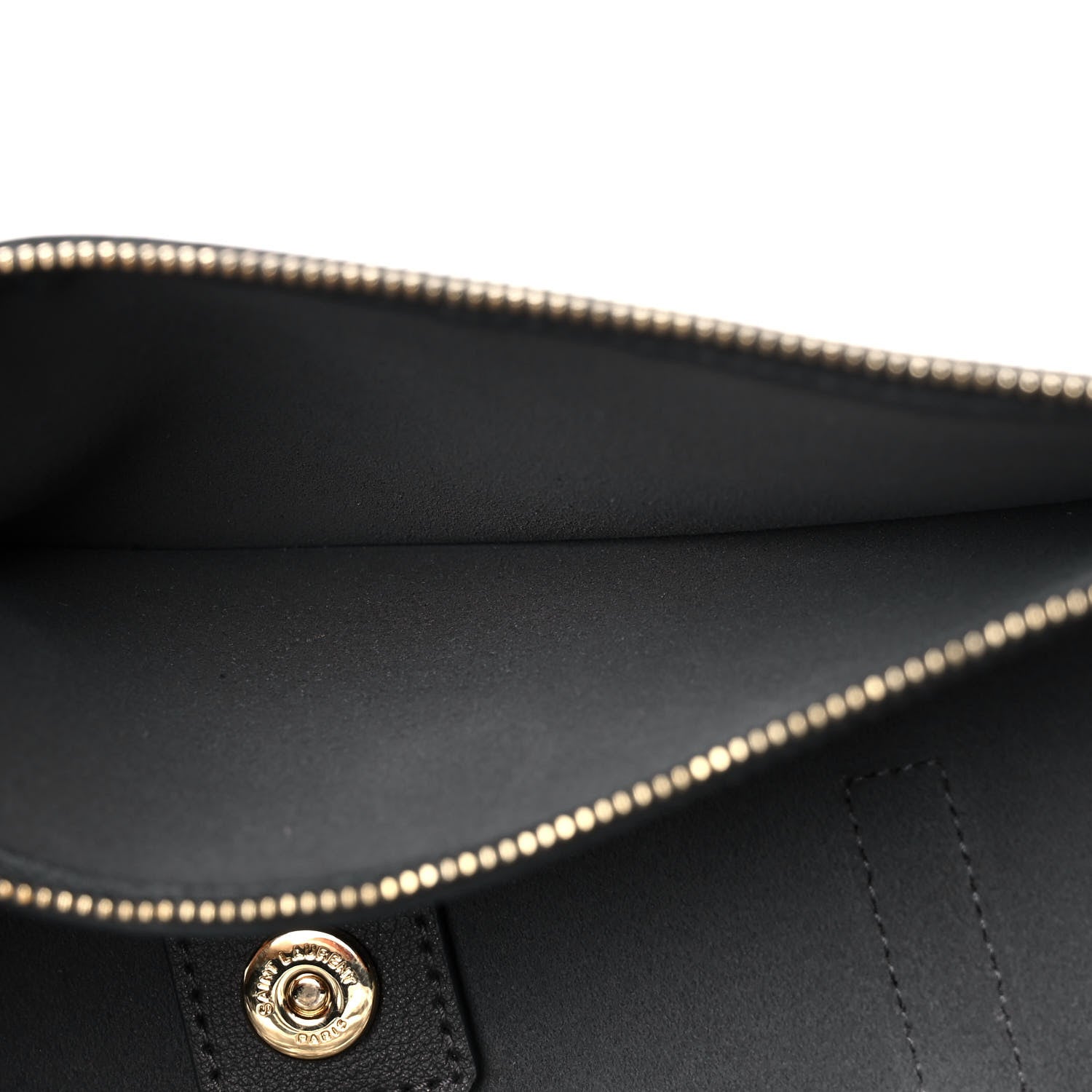 Saint Laurent Calfskin Large Shopping Tote Storm 8 of 12