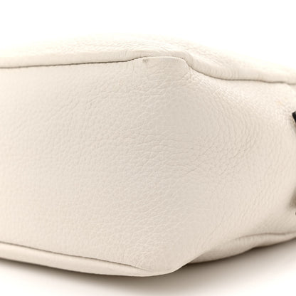 Prada Vitello Daino Soft Medium Double Zip Shoulder Bag White 10 of 17