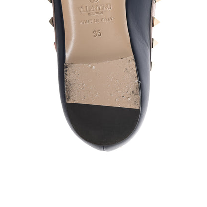Valentino Garavani Nappa Rockstud Ballerina Flats 35 Marine Poudre 12 of 15