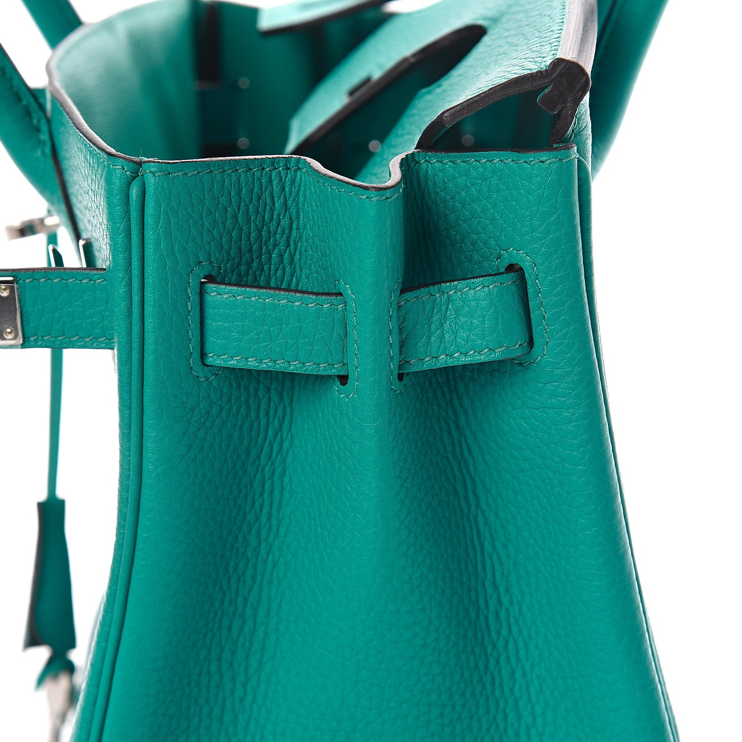 Hermes Taurillon Clemence Birkin 30 Bleu Paon 17 of 31