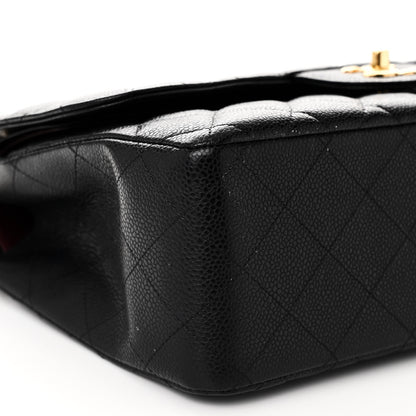 Chanel Caviar Quilted Jumbo Double Flap Black 9 of 10