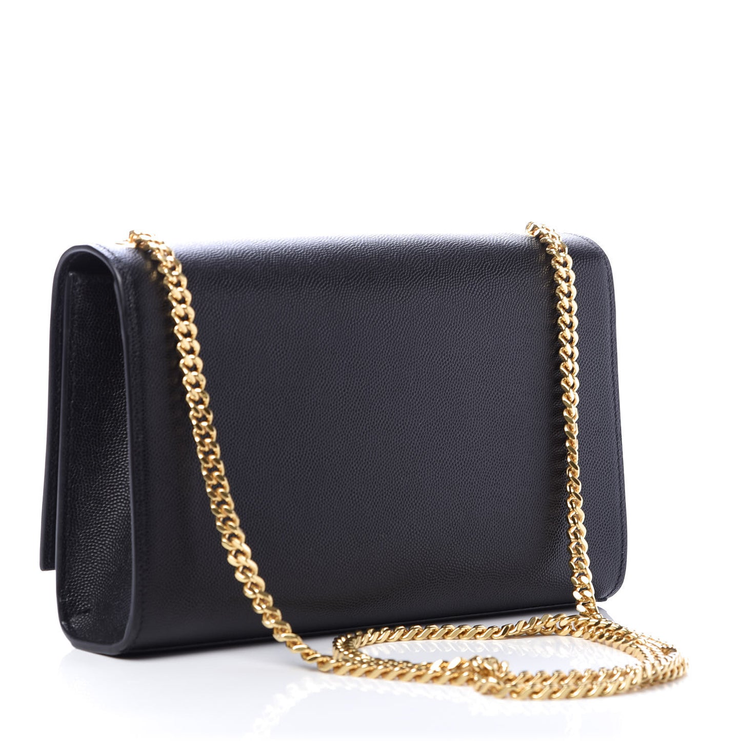 Grain De Poudre Medium Classic Monogram Kate Satchel Black