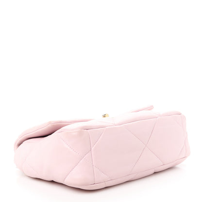 Chanel Goatskin Quilted Medium Chanel 19 Flap Light Pink 4 of 12