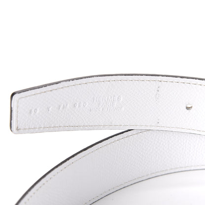 Hermes Epsom 32mm Belt 80 White Etoupe 5 of 6