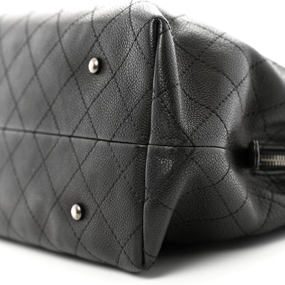 Chanel Grained Vegetal Calfskin Urban Shopping Tote Black 12 of 15