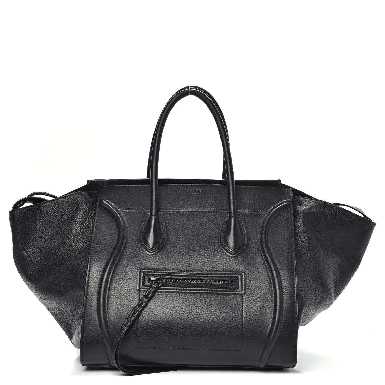 Celine Grained Calfskin Medium Phantom Luggage Black 1 of 19