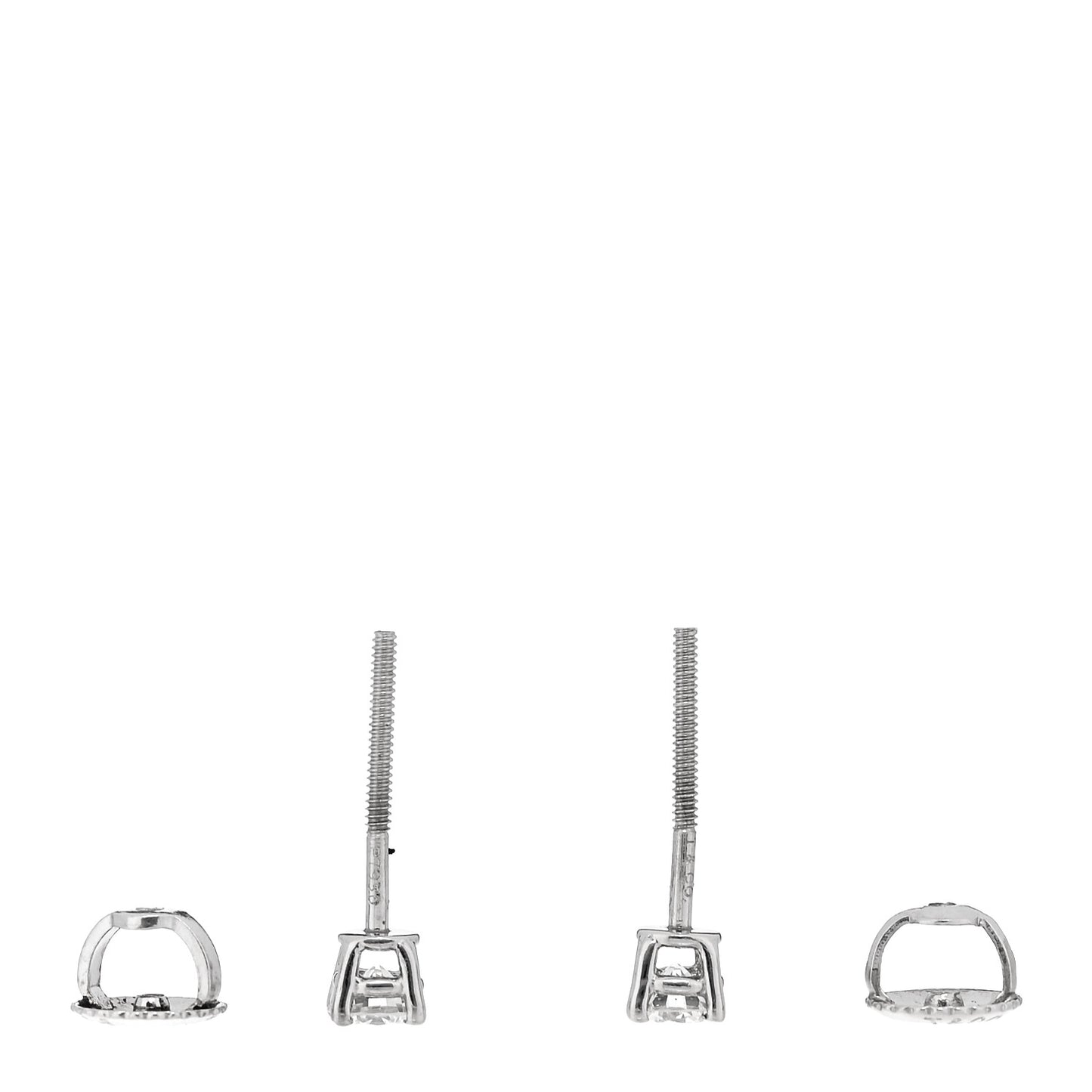 Platinum Diamond .34ctw Solitaire Earrings