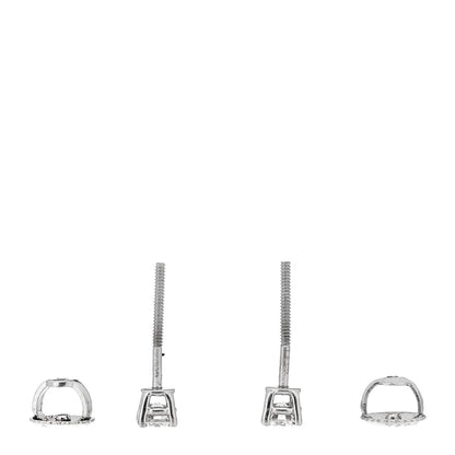 Tiffany Platinum Diamond .34ctw Solitaire Earrings 3 of 5