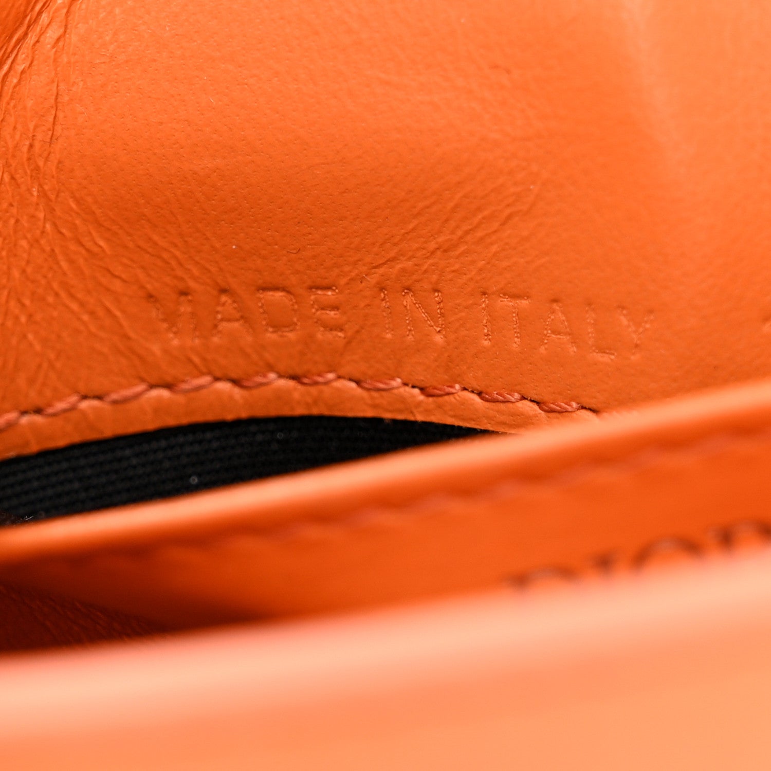 Christian Dior Smooth Calfskin Saddle Card Holder On Strap Orange 8 of 13