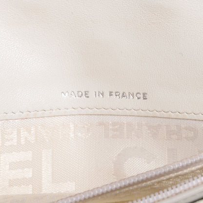 Chanel Calfskin Embossed Precious Symbols Yen Wallet Bronze 8 of 9