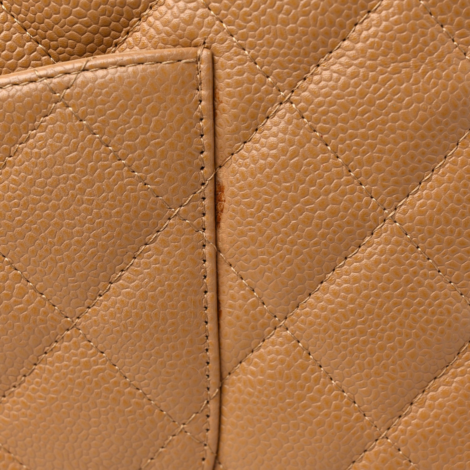Chanel Caviar Quilted Large Bowler Bag Beige 14 of 14