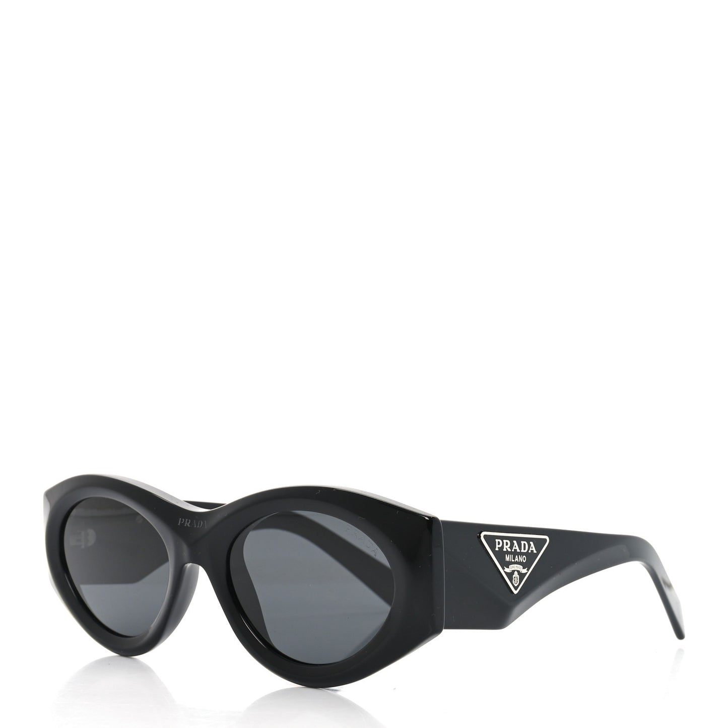 Acetate Oval Symbole Sunglasses SPR 20Z Black