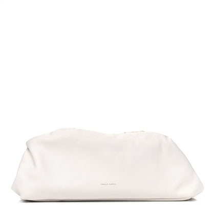 Mansur Gavriel Lambskin Cloud Clutch White 1 of 4